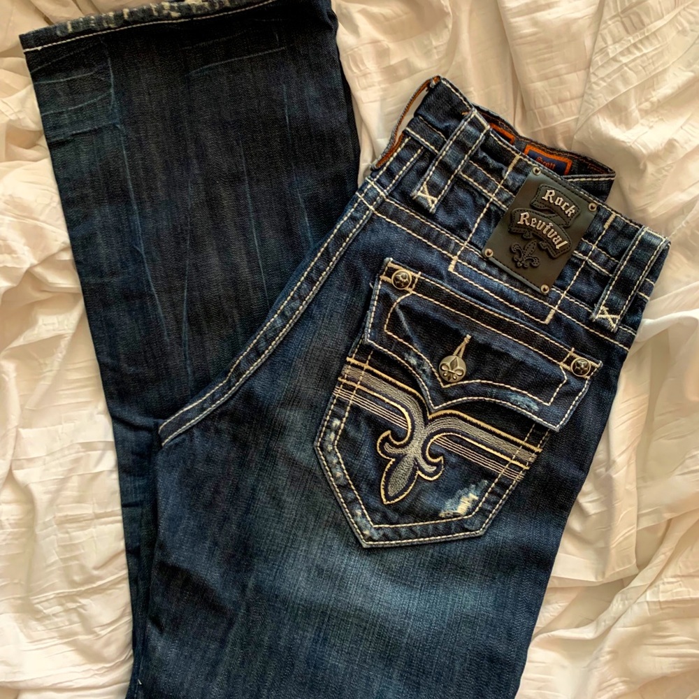 ROCK REVIVAL Men’s Jeans, Size 33